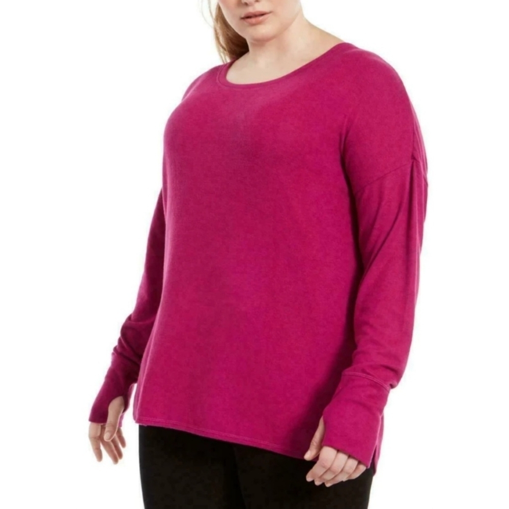 NEW Soft Fuschia Berry Pink Longsleeve Tee